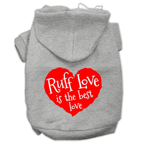 Ruff Love Screen Print Pet Hoodies