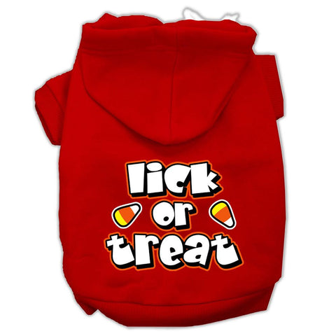 Lick Or Treat Screen Print Pet Hoodies