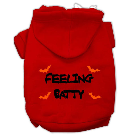 Feeling Batty Screen Print Pet Hoodies