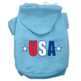 Usa Star Screen Print Pet Hoodies