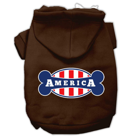 Bonely In America Screen Print Pet Hoodies