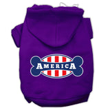 Bonely In America Screen Print Pet Hoodies