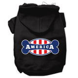 Bonely In America Screen Print Pet Hoodies