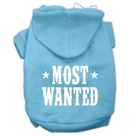 Most Wanted Screen Print Pet Hoodies