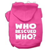 Who Rescued Who Screen Print Pet Hoodies