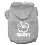 Aloha Flower Screen Print Pet Hoodies