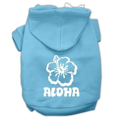 Aloha Flower Screen Print Pet Hoodies