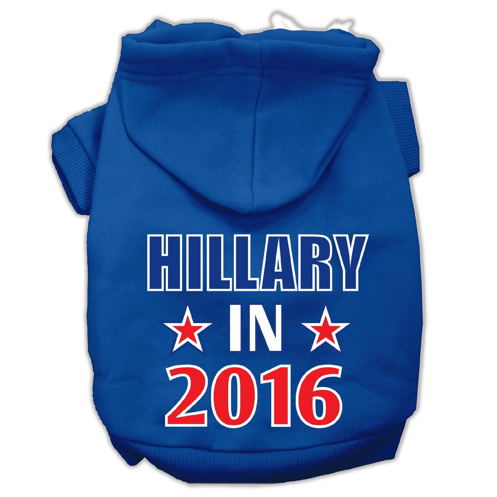 Hillary in 2016 Election Screenprint Pet Hoodies Blue Size S (10)