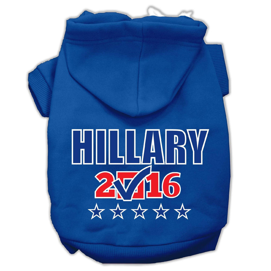 Hillary Checkbox Election Screenprint Pet Hoodies Blue Size XS (8)