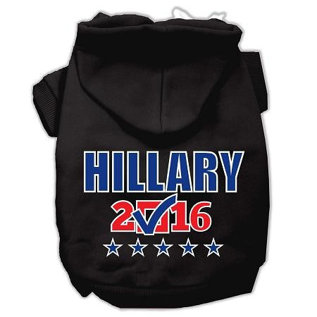 Hillary Checkbox Election Screenprint Pet Hoodies Black Size XXL (18)