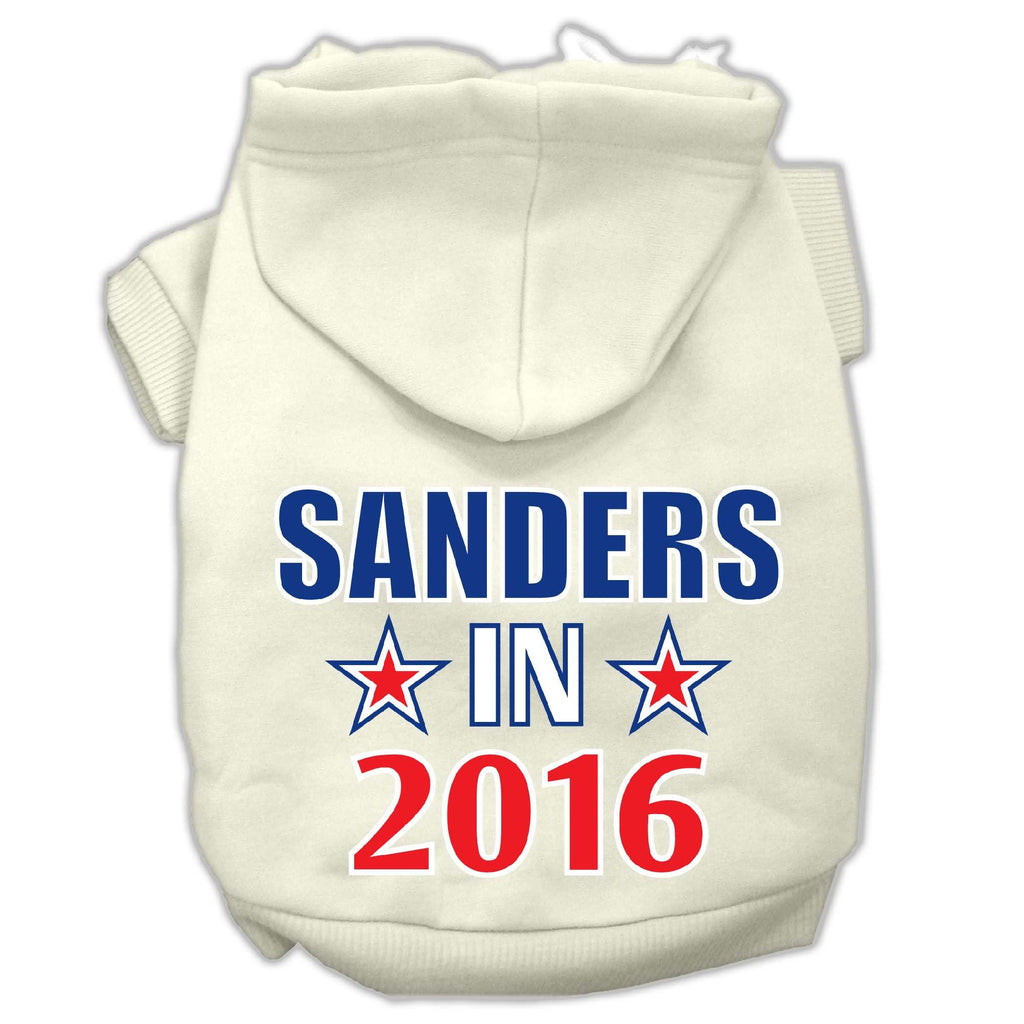 Sanders in 2016 Election Screenprint Pet Hoodies Cream Size M (12)