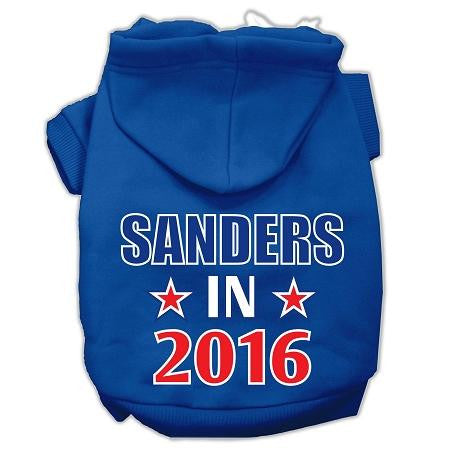 Sanders in 2016 Election Screenprint Pet Hoodies Blue Size S (10)