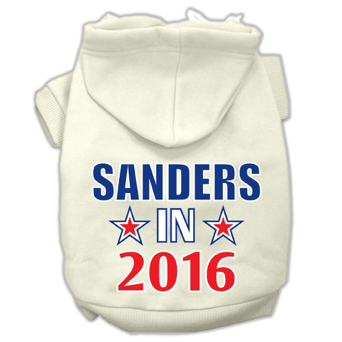 Sanders in 2016 Election Screenprint Pet Hoodies Cream Size XS (8)