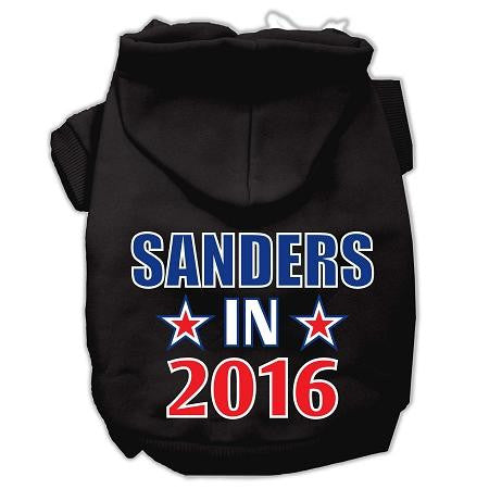 Sanders in 2016 Election Screenprint Pet Hoodies Black Size XXL (18)