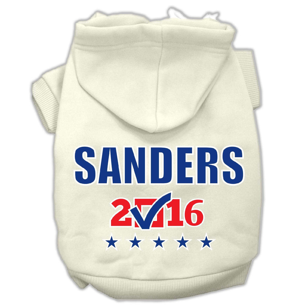 Sanders Checkbox Election Screenprint Pet Hoodies Cream Size S (10)