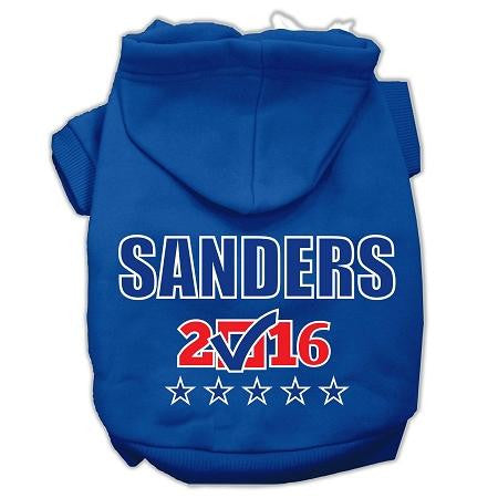 Sanders Checkbox Election Screenprint Pet Hoodies Blue Size XS (8)