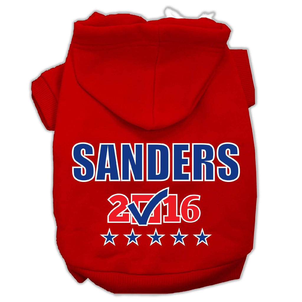 Sanders Checkbox Election Screenprint Pet Hoodies Red Size XS (8)