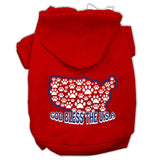 God Bless Usa Screen Print Pet Hoodies