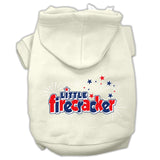 Little Firecracker Screen Print Pet Hoodies