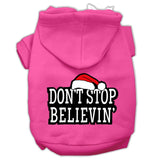 Don't Stop Believin' Screenprint Pet Hoodies