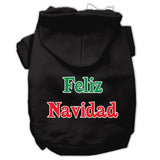 Feliz Navidad Screen Print Pet Hoodies