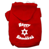 Happy Hanukkah Screen Print Pet Hoodies