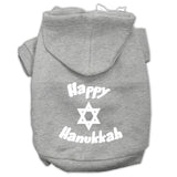 Happy Hanukkah Screen Print Pet Hoodies