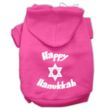 Happy Hanukkah Screen Print Pet Hoodies