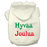 Hyvaa Joulua Screen Print Pet Hoodies