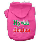 Hyvaa Joulua Screen Print Pet Hoodies