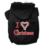 I Heart Christmas Screen Print Pet Hoodies