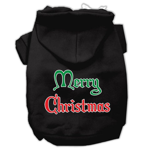 Merry Christmas Screen Print Pet Hoodies