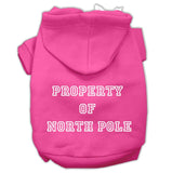 Property Of North Pole Screen Print Pet Hoodies