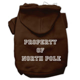 Property Of North Pole Screen Print Pet Hoodies