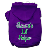 Santa's Lil' Helper Screen Print Pet Hoodies