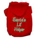 Santa's Lil' Helper Screen Print Pet Hoodies