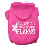 All My Friends Are Flakes Screen Print Pet Hoodies