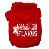 All My Friends Are Flakes Screen Print Pet Hoodies