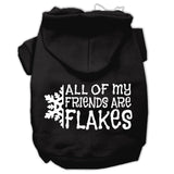 All My Friends Are Flakes Screen Print Pet Hoodies