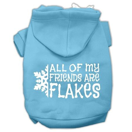 All My Friends Are Flakes Screen Print Pet Hoodies