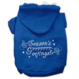 Seasons Greetings Screen Print Pet Hoodies