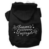 Seasons Greetings Screen Print Pet Hoodies