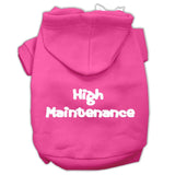 High Maintenance Screen Print Pet Hoodies