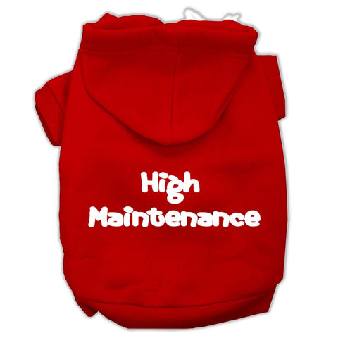 High Maintenance Screen Print Pet Hoodies