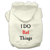 I Do Bad Things Screen Print Pet Hoodies