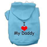 I Love My Daddy Screen Print Pet Hoodies