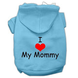 I Love My Mommy Screen Print Pet Hoodies