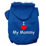 I Love My Mommy Screen Print Pet Hoodies