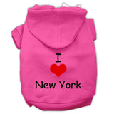 I Love New York Screen Print Pet Hoodies