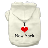 I Love New York Screen Print Pet Hoodies